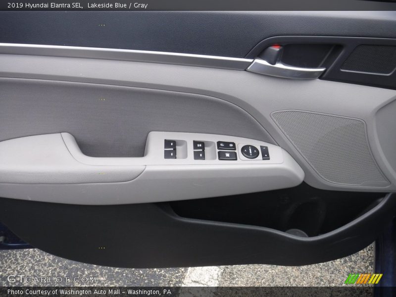 Lakeside Blue / Gray 2019 Hyundai Elantra SEL