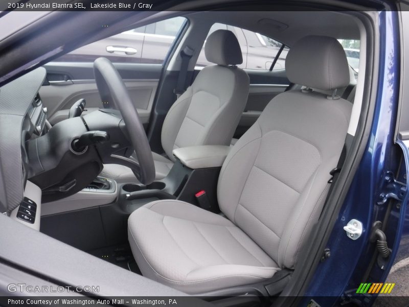 Lakeside Blue / Gray 2019 Hyundai Elantra SEL