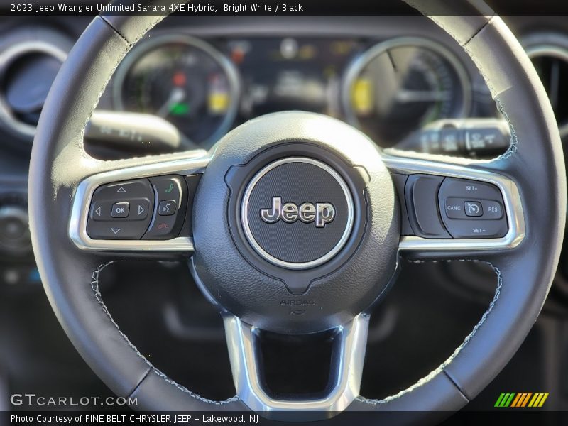 Bright White / Black 2023 Jeep Wrangler Unlimited Sahara 4XE Hybrid
