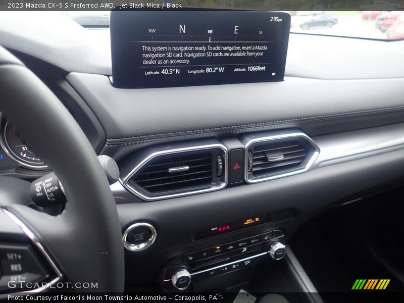Jet Black Mica / Black 2023 Mazda CX-5 S Preferred AWD