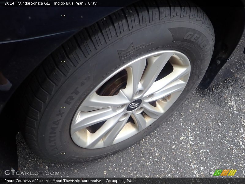 Indigo Blue Pearl / Gray 2014 Hyundai Sonata GLS