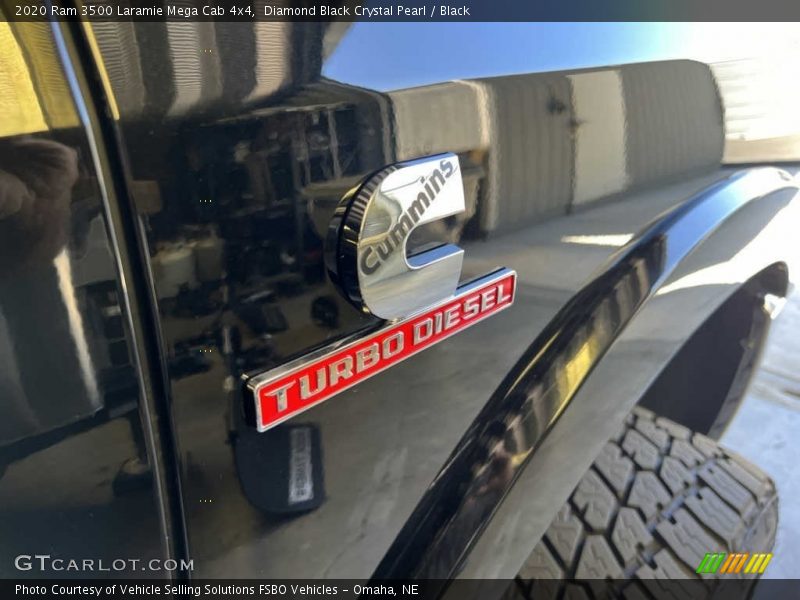 Diamond Black Crystal Pearl / Black 2020 Ram 3500 Laramie Mega Cab 4x4