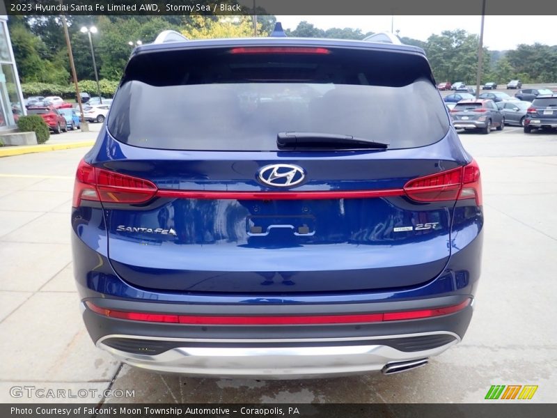 Stormy Sea / Black 2023 Hyundai Santa Fe Limited AWD