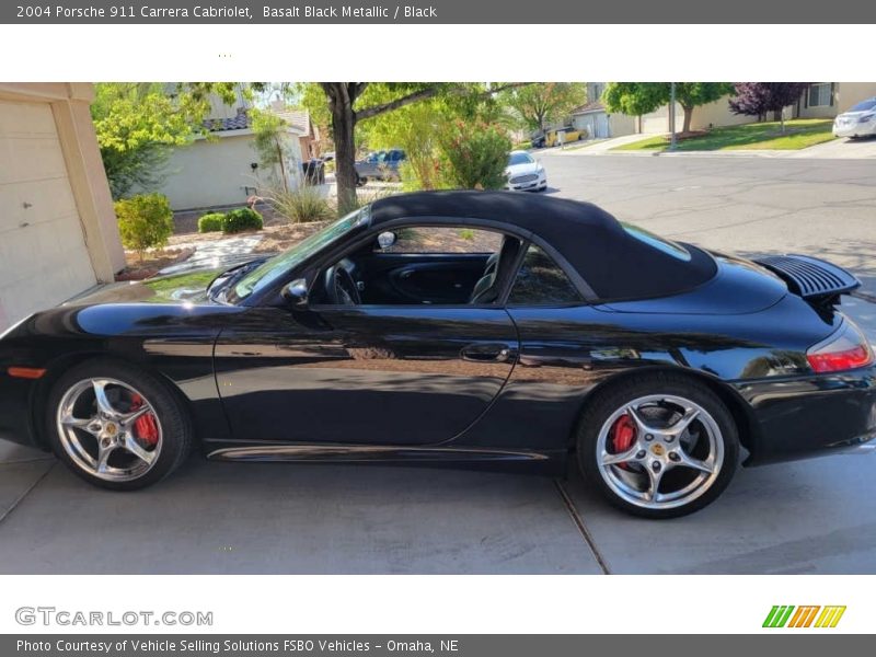 Basalt Black Metallic / Black 2004 Porsche 911 Carrera Cabriolet