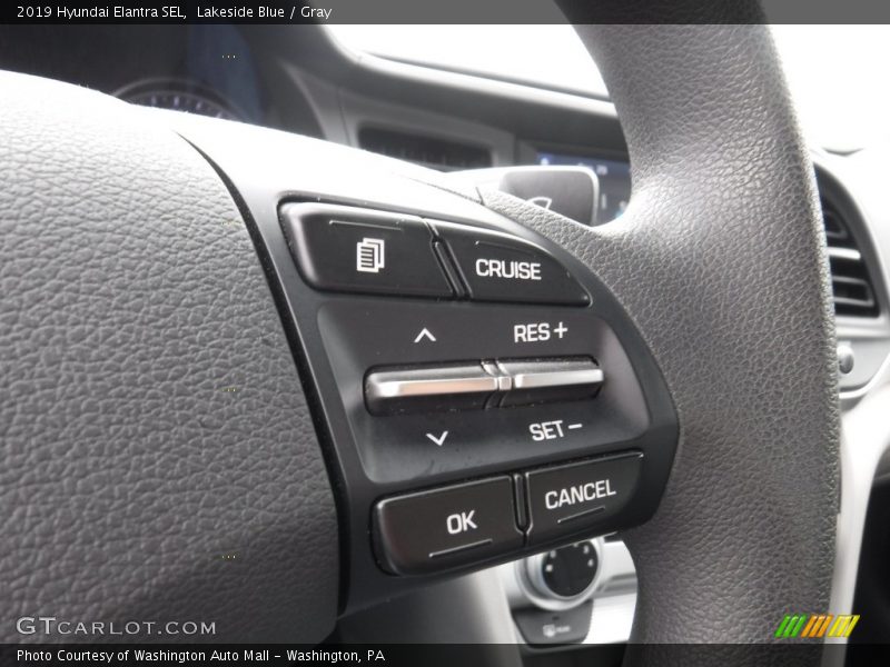 Lakeside Blue / Gray 2019 Hyundai Elantra SEL