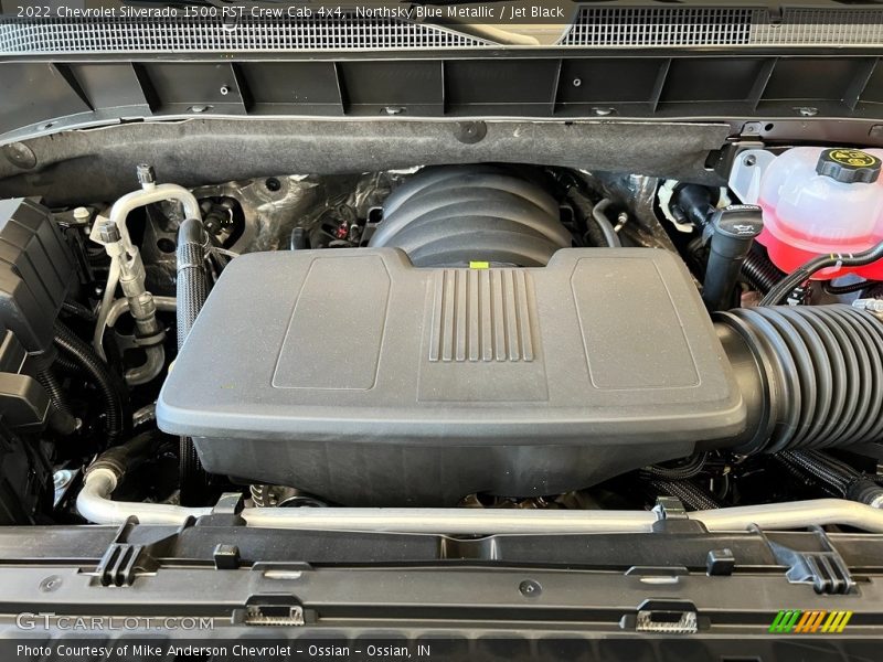 Northsky Blue Metallic / Jet Black 2022 Chevrolet Silverado 1500 RST Crew Cab 4x4