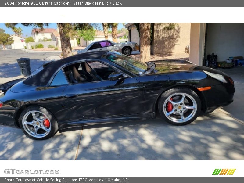 Basalt Black Metallic / Black 2004 Porsche 911 Carrera Cabriolet