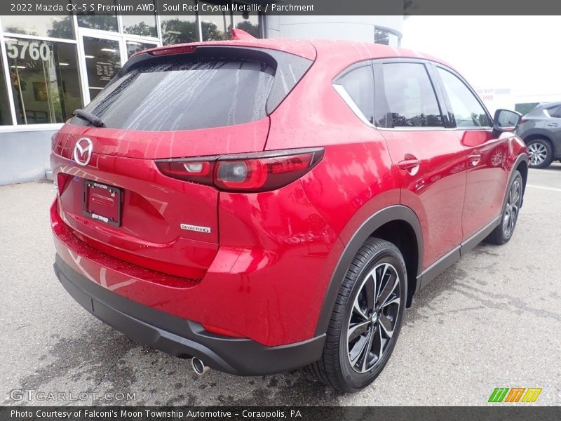 Soul Red Crystal Metallic / Parchment 2022 Mazda CX-5 S Premium AWD
