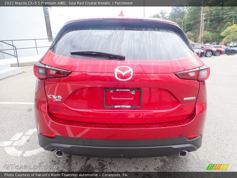 Soul Red Crystal Metallic / Parchment 2022 Mazda CX-5 S Premium AWD