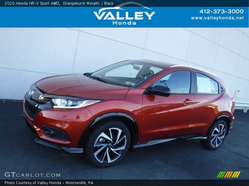 Orangeburst Metallic / Black 2020 Honda HR-V Sport AWD