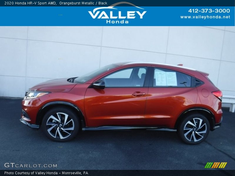 Orangeburst Metallic / Black 2020 Honda HR-V Sport AWD