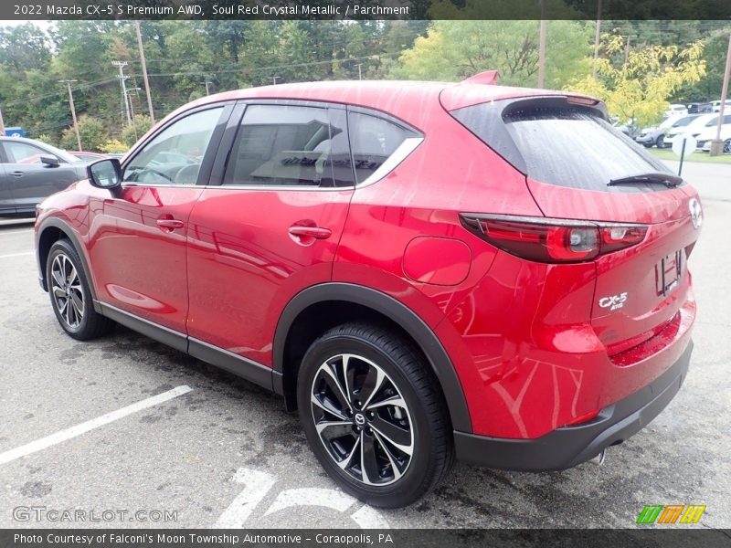 Soul Red Crystal Metallic / Parchment 2022 Mazda CX-5 S Premium AWD