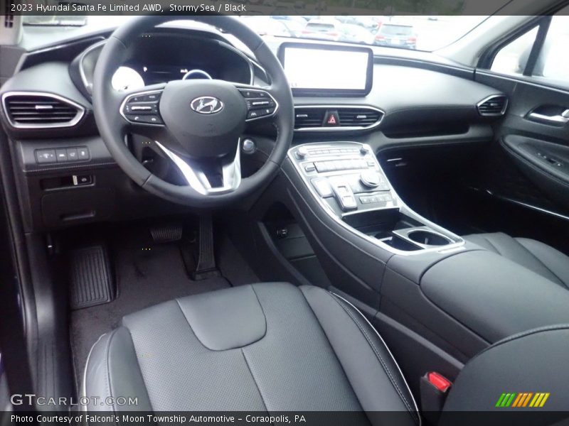 Stormy Sea / Black 2023 Hyundai Santa Fe Limited AWD