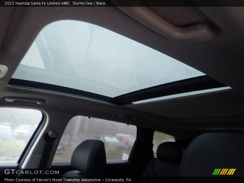 Stormy Sea / Black 2023 Hyundai Santa Fe Limited AWD