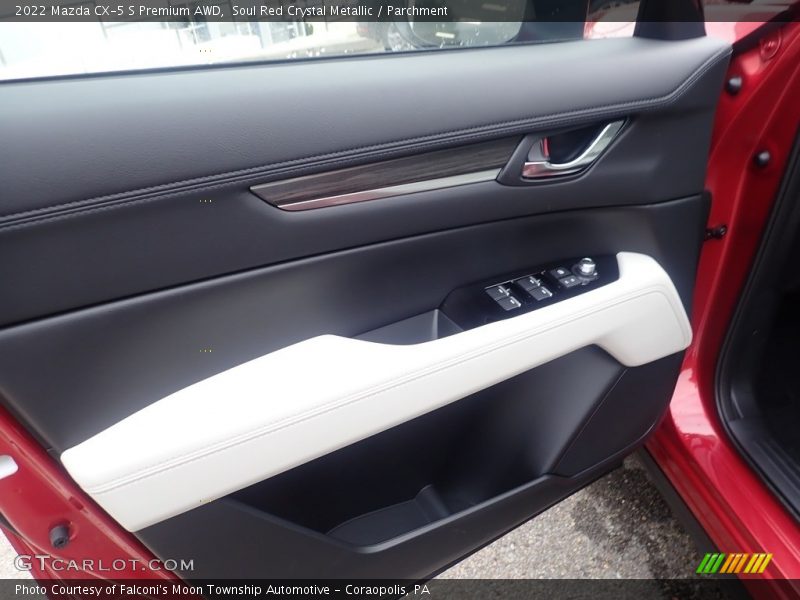 Soul Red Crystal Metallic / Parchment 2022 Mazda CX-5 S Premium AWD