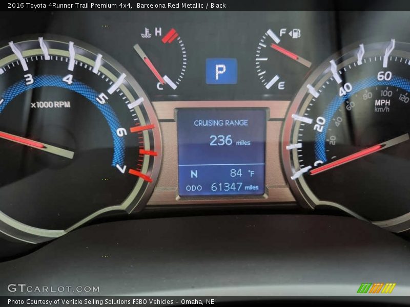 Barcelona Red Metallic / Black 2016 Toyota 4Runner Trail Premium 4x4