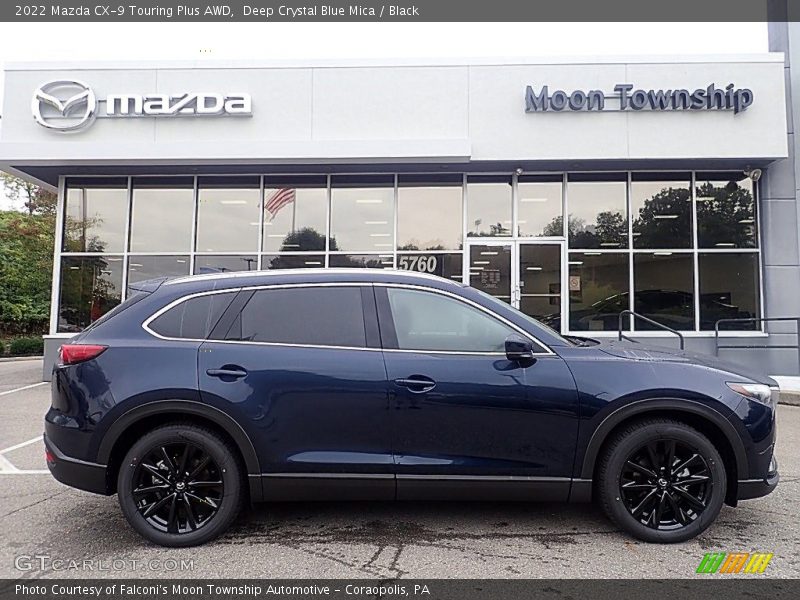 Deep Crystal Blue Mica / Black 2022 Mazda CX-9 Touring Plus AWD