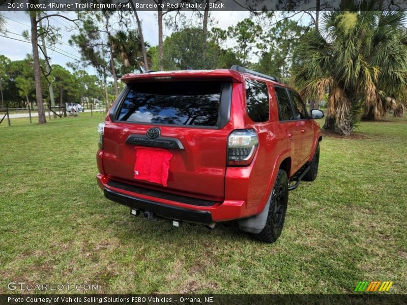 Barcelona Red Metallic / Black 2016 Toyota 4Runner Trail Premium 4x4