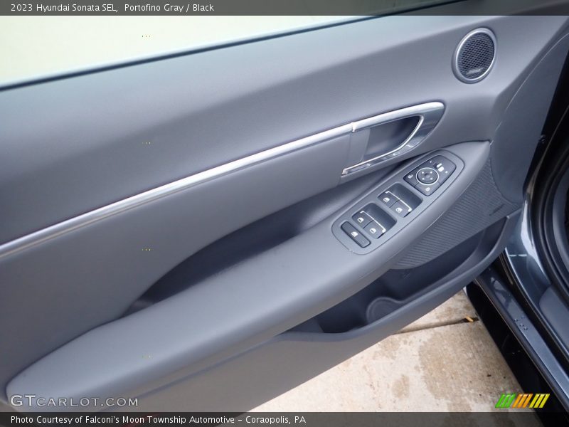 Portofino Gray / Black 2023 Hyundai Sonata SEL
