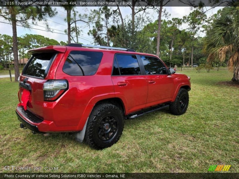 Barcelona Red Metallic / Black 2016 Toyota 4Runner Trail Premium 4x4