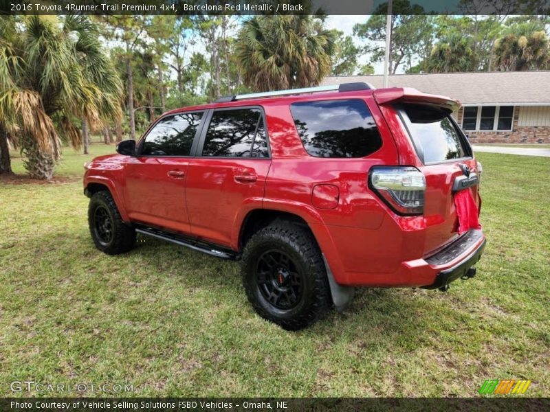 Barcelona Red Metallic / Black 2016 Toyota 4Runner Trail Premium 4x4