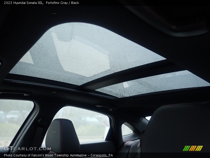 Portofino Gray / Black 2023 Hyundai Sonata SEL