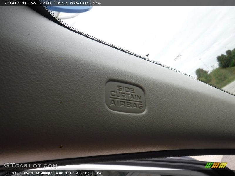 Platinum White Pearl / Gray 2019 Honda CR-V LX AWD