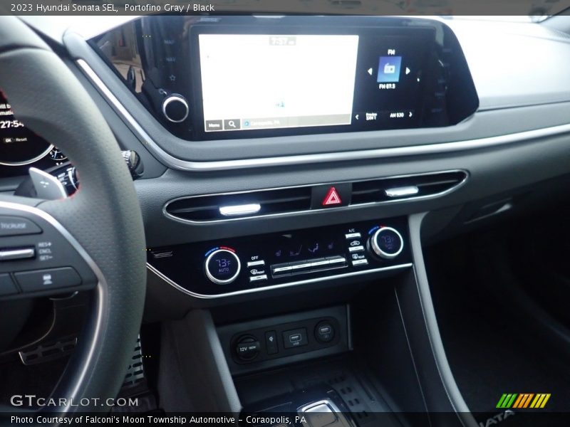 Portofino Gray / Black 2023 Hyundai Sonata SEL