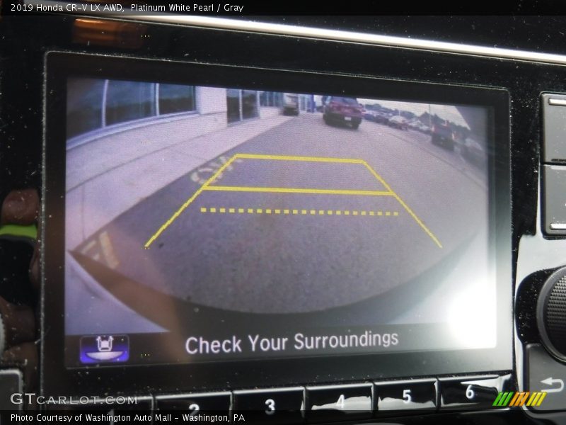 Platinum White Pearl / Gray 2019 Honda CR-V LX AWD