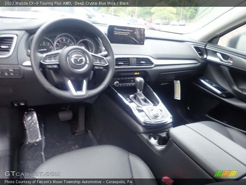 Deep Crystal Blue Mica / Black 2022 Mazda CX-9 Touring Plus AWD