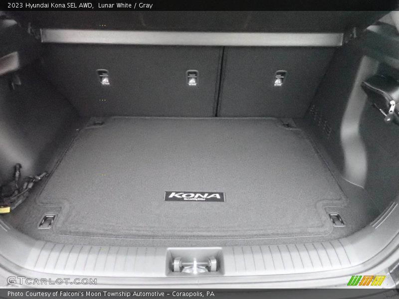 Lunar White / Gray 2023 Hyundai Kona SEL AWD