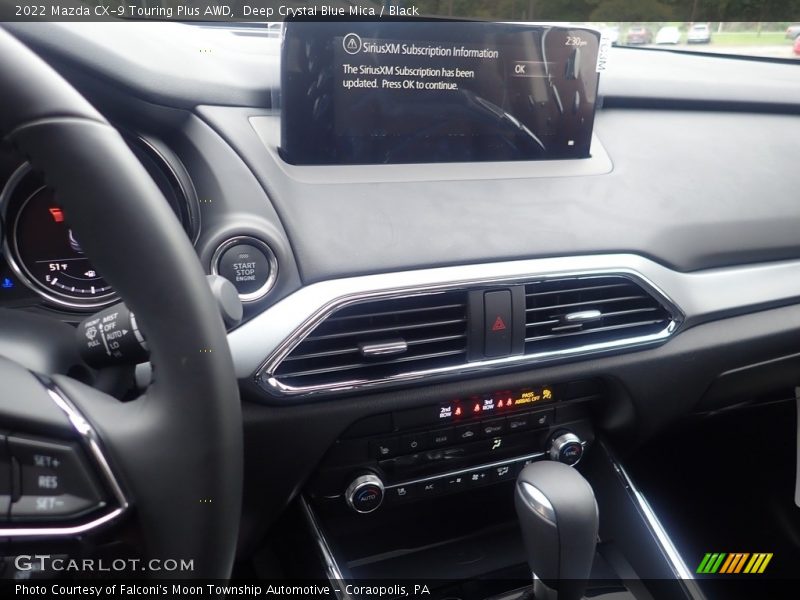 Deep Crystal Blue Mica / Black 2022 Mazda CX-9 Touring Plus AWD