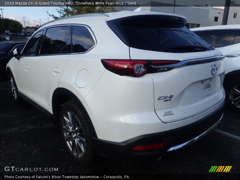 Snowflake White Pearl Mica / Sand 2019 Mazda CX-9 Grand Touring AWD