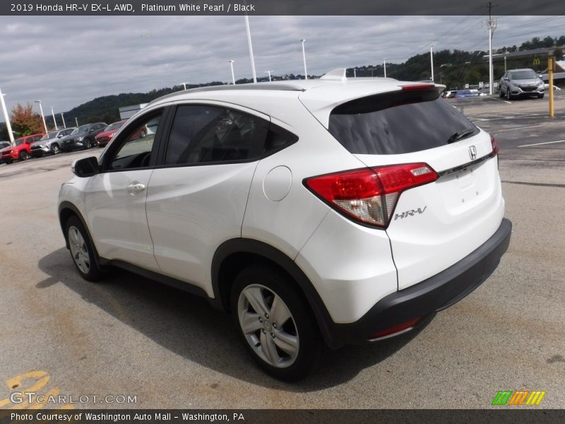 Platinum White Pearl / Black 2019 Honda HR-V EX-L AWD