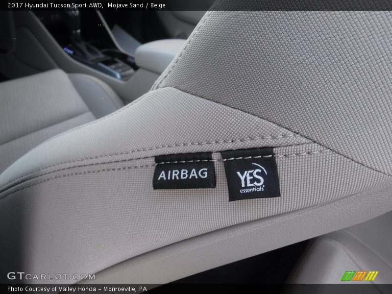 Mojave Sand / Beige 2017 Hyundai Tucson Sport AWD