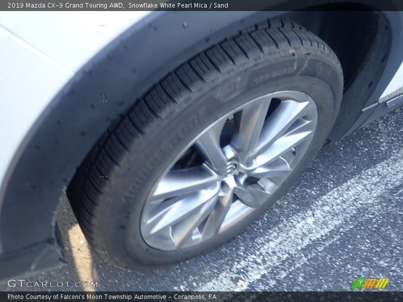 Snowflake White Pearl Mica / Sand 2019 Mazda CX-9 Grand Touring AWD