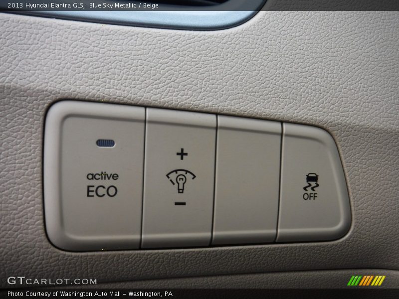 Blue Sky Metallic / Beige 2013 Hyundai Elantra GLS