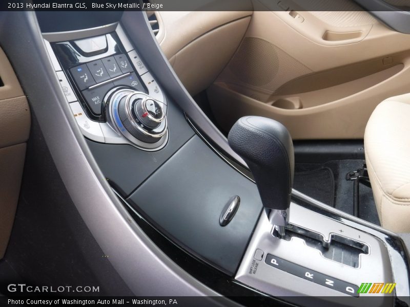 Blue Sky Metallic / Beige 2013 Hyundai Elantra GLS