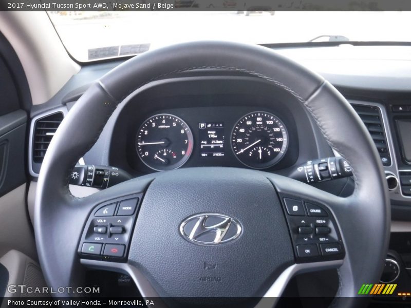 Mojave Sand / Beige 2017 Hyundai Tucson Sport AWD