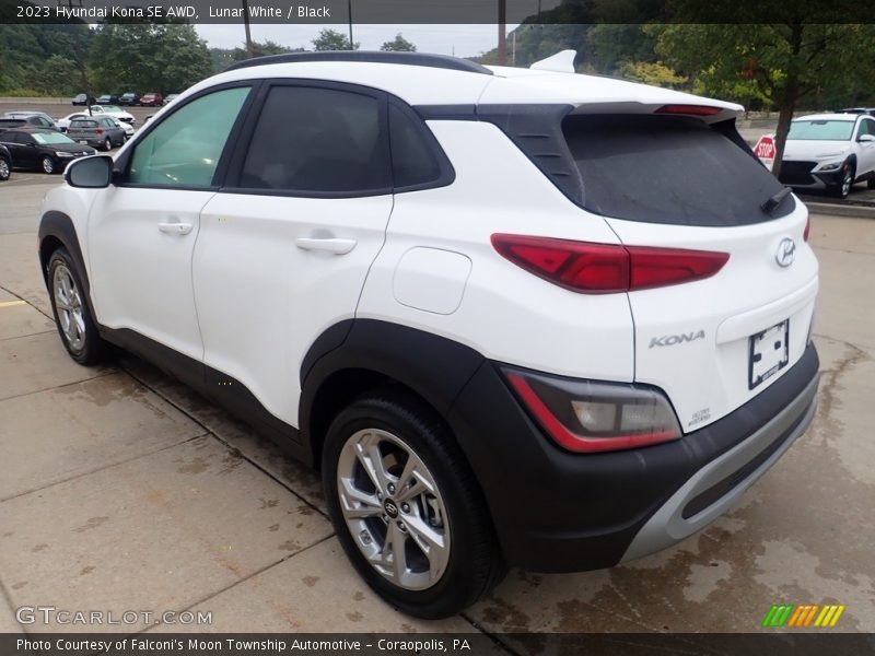 Lunar White / Black 2023 Hyundai Kona SE AWD