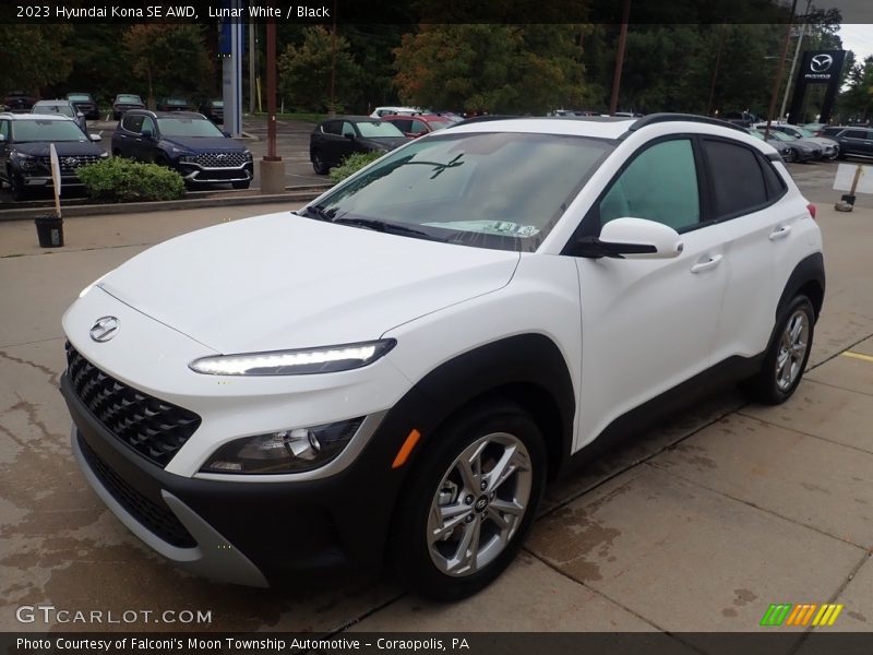 Lunar White / Black 2023 Hyundai Kona SE AWD