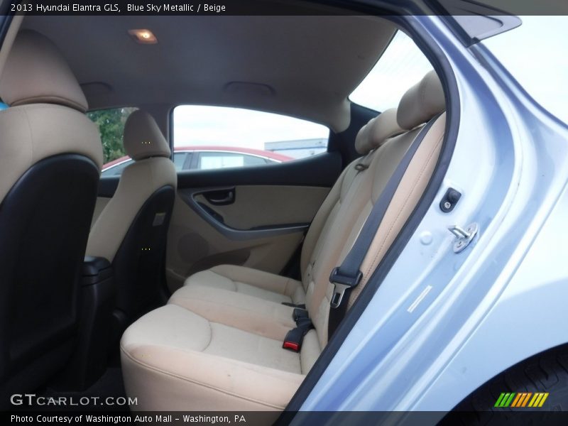 Blue Sky Metallic / Beige 2013 Hyundai Elantra GLS