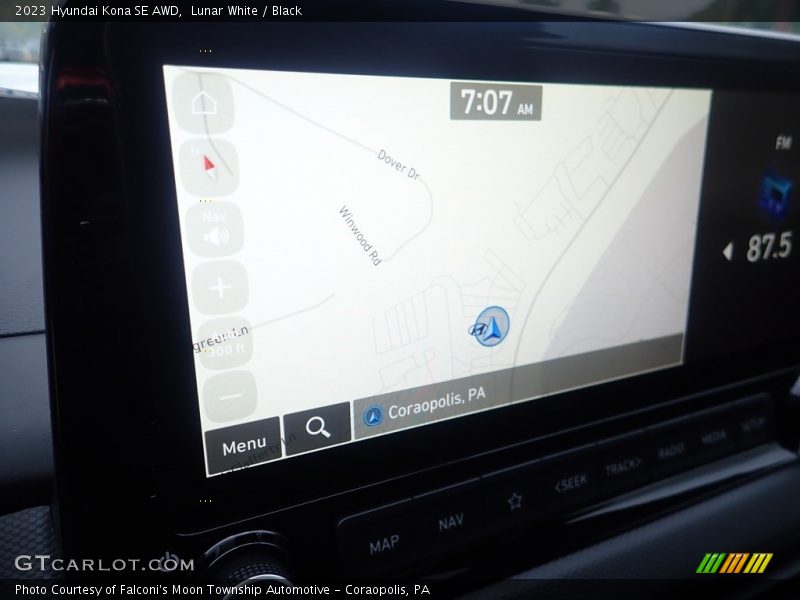 Lunar White / Black 2023 Hyundai Kona SE AWD