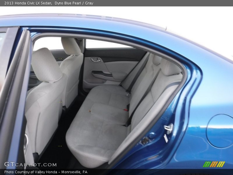 Dyno Blue Pearl / Gray 2013 Honda Civic LX Sedan