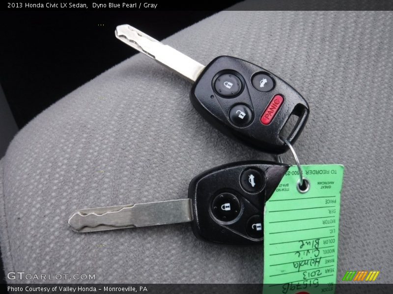 Keys of 2013 Civic LX Sedan