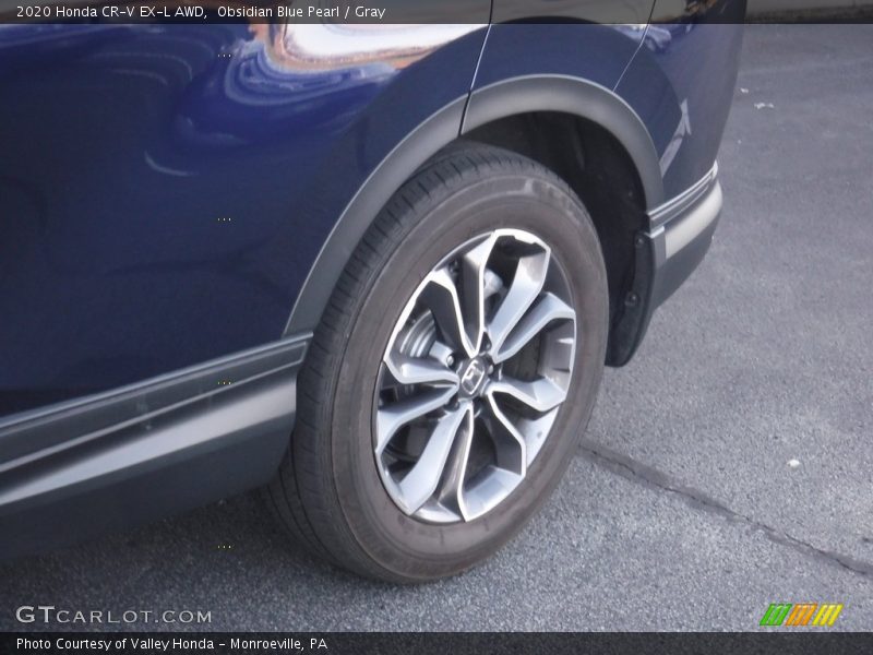 Obsidian Blue Pearl / Gray 2020 Honda CR-V EX-L AWD
