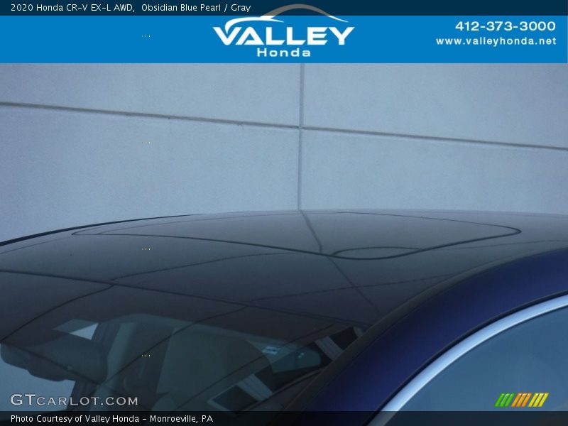 Obsidian Blue Pearl / Gray 2020 Honda CR-V EX-L AWD
