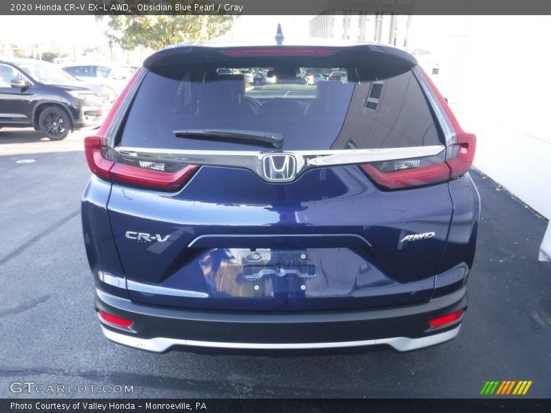Obsidian Blue Pearl / Gray 2020 Honda CR-V EX-L AWD
