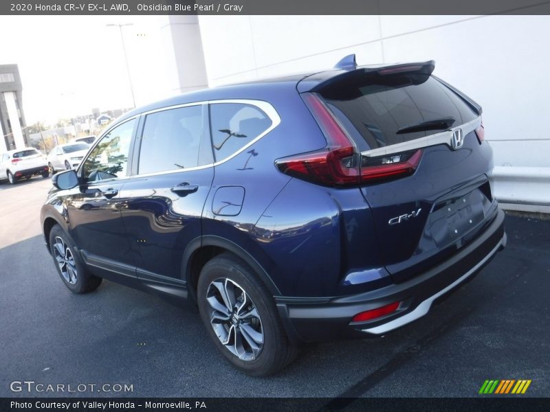 Obsidian Blue Pearl / Gray 2020 Honda CR-V EX-L AWD