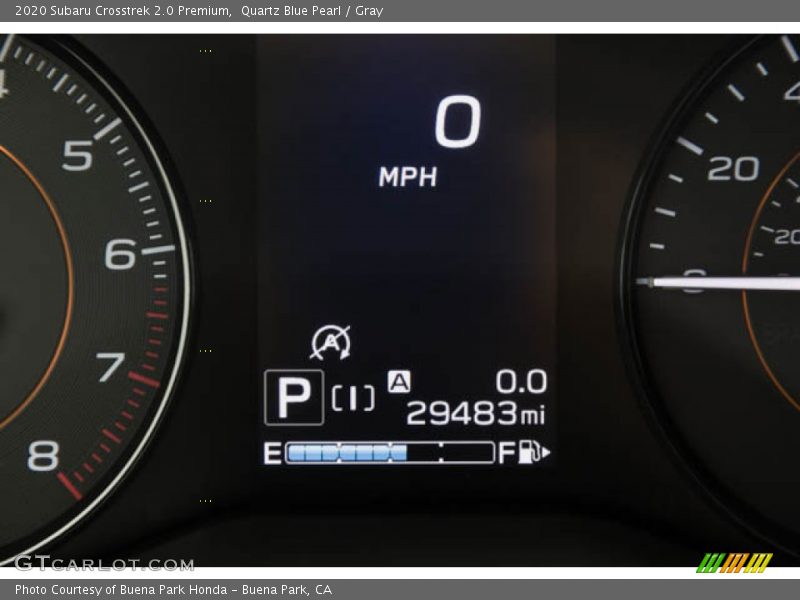 Quartz Blue Pearl / Gray 2020 Subaru Crosstrek 2.0 Premium